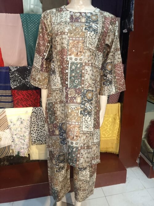 Lawn All Over Printed 2-Piece Suit