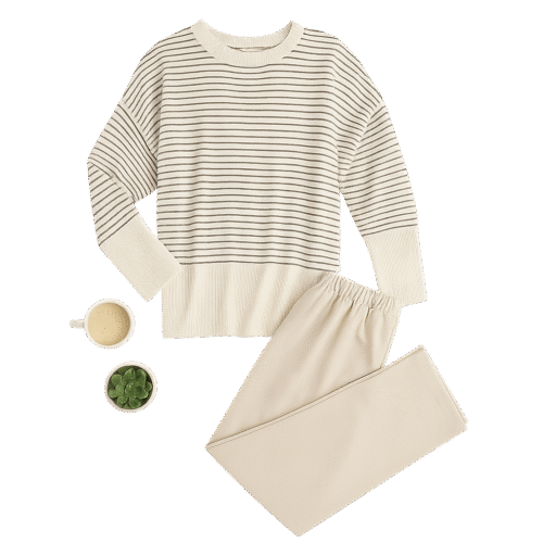 Jersey Trouser Shirt Set
