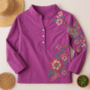 Pure Cotton Embroidery Shirt