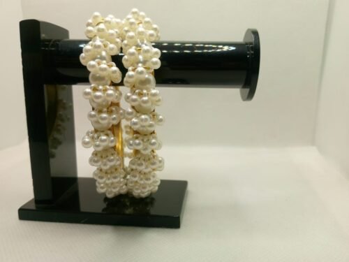 Golden Bangles with Pearl