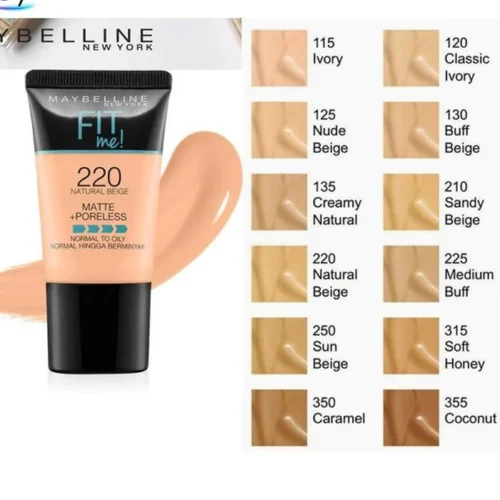 Maybelline Fit Me Matte + Poreless Foundation Tube