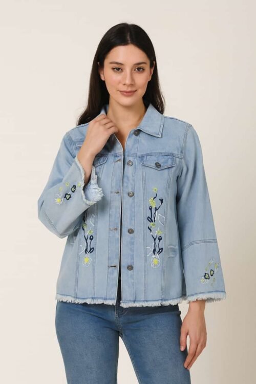 Women’s Jeans Embroidery Jacket