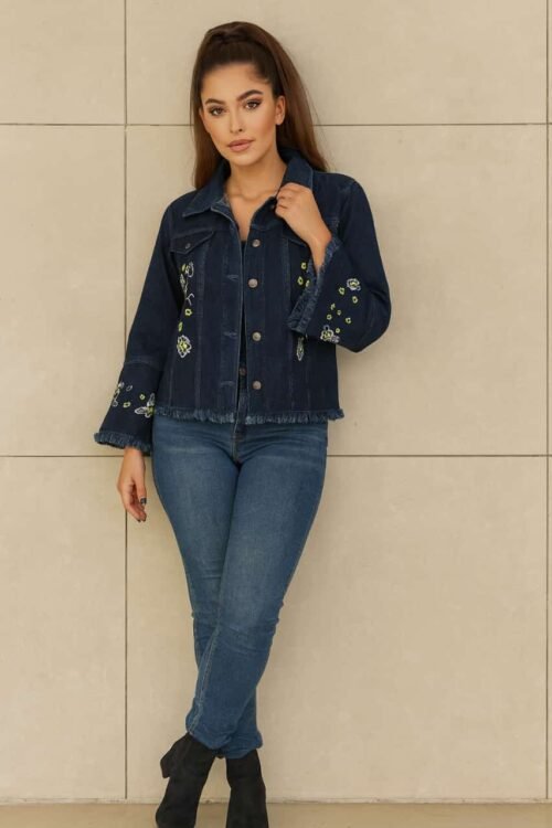 Women’s Jeans Embroidery Jacket