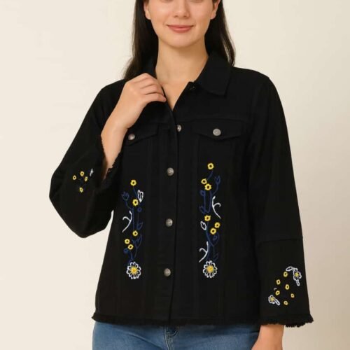Women’s Jeans Embroidery Jacket