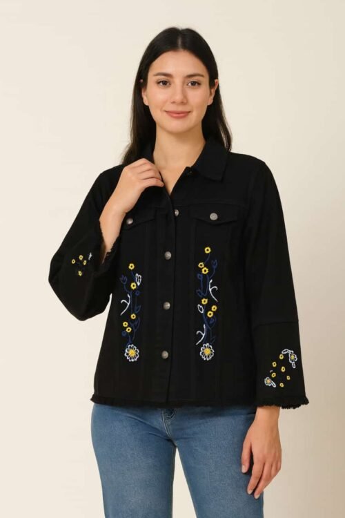 Women’s Jeans Embroidery Jacket