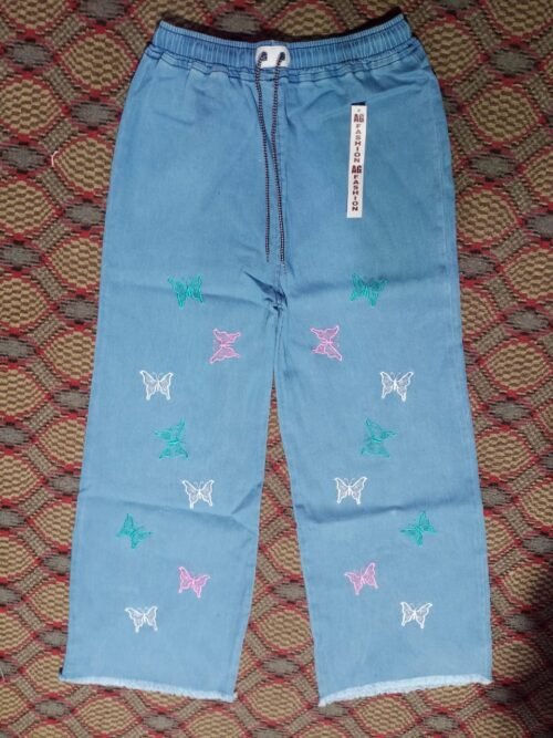 Women’s Embroidery Straight Jeans