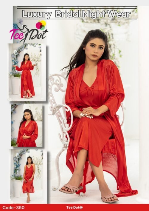 3 Pcs Nighty Set