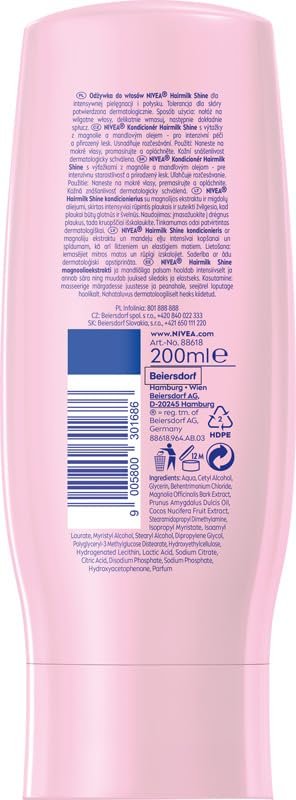 Nivea Hairmilk Shine Conditioner 200 ml