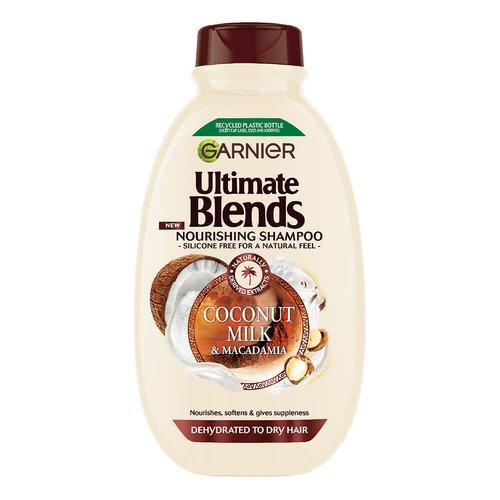 COCO MILK SHP360 GB FRONT Garnier Ultimate Blends Coconut Milk & Macadamia Shampoo