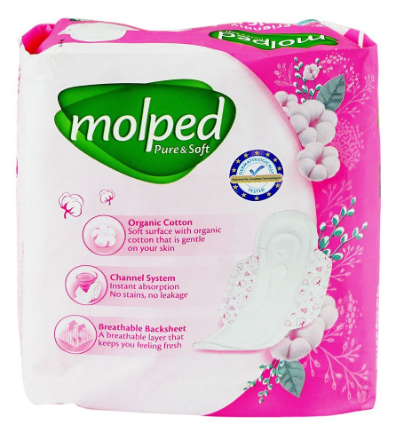 Screenshot 2026-01-22 153245 Molped Pure & Soft Maxi Thick Organic Cotton Pad, Long (9-Pads)