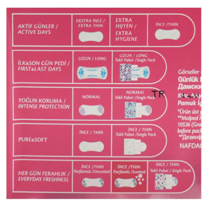 Molped Pantyliner Everyday Freshness pH Balanced Economic Pack (40-pcs)