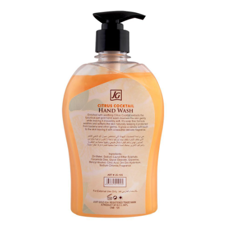 Just Gold Citrus Cocktail Anti-Bacterial Hand Wash (500ml)