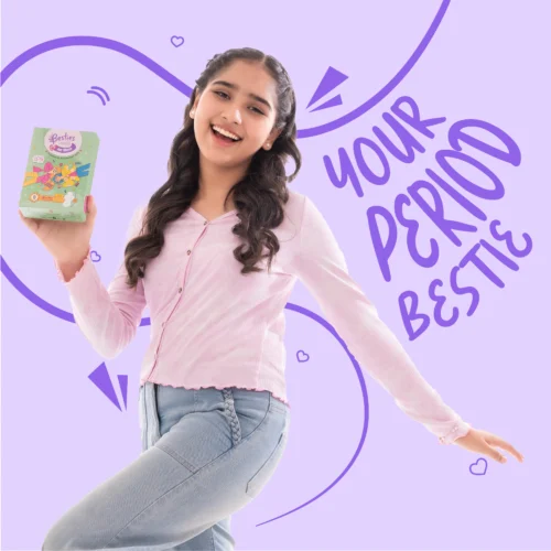 Besties by Butterfly Breathables Teens Long Sanitary Pads (8 pcs)