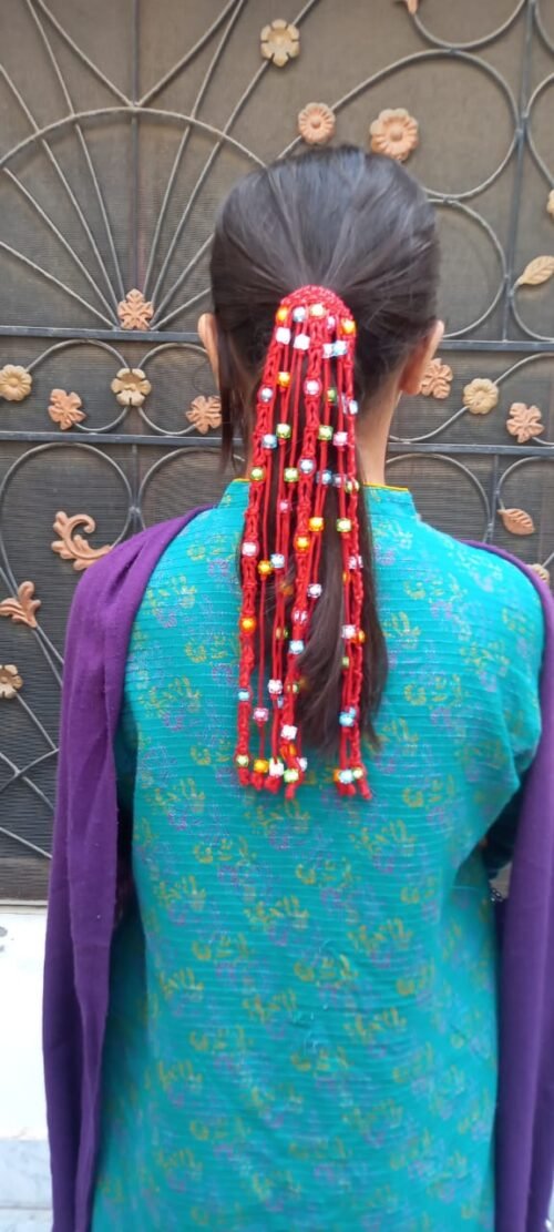 Handmade Thread Hair Ponytail