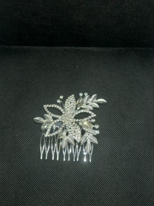 20260207_164829 Fancy Flower Stone Hair Clip