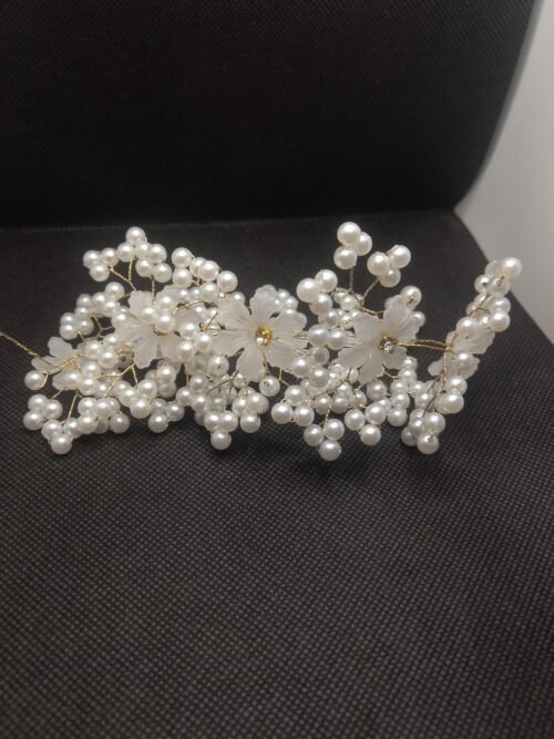 Pearl Embellished Soft Hair Band