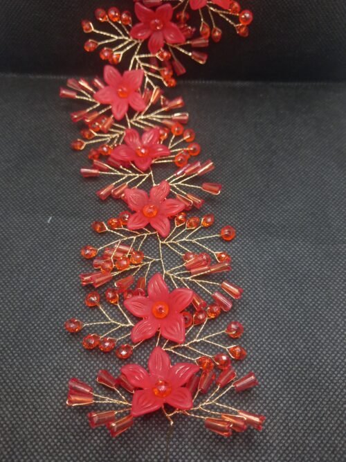 20260207_183444 Soft Red Flower Stone Embellished Hair Band