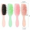Soft Silicone Bristles Detangling Shampoo Hair Brush