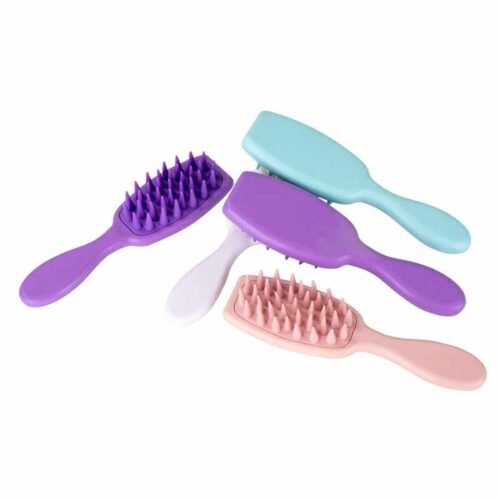 Soft Silicone Bristles Detangling Shampoo Hair Brush