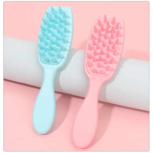 Soft Silicone Bristles Detangling Shampoo Hair Brush