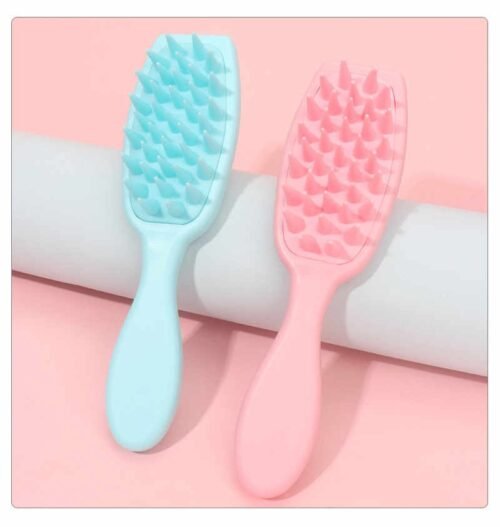 Soft Silicone Bristles Detangling Shampoo Hair Brush