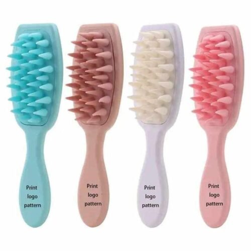 Soft Silicone Bristles Detangling Shampoo Hair Brush