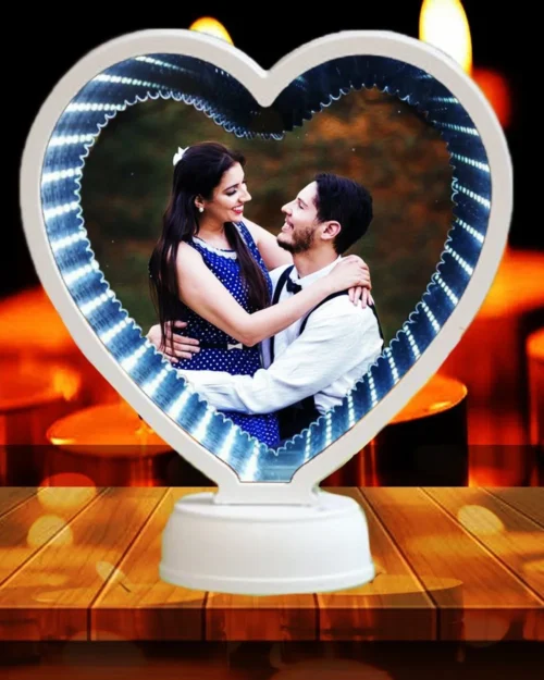 3D-Heart-Magic-Mirror-1 3D Magic Mirror Heart Shape LED Photo Frame