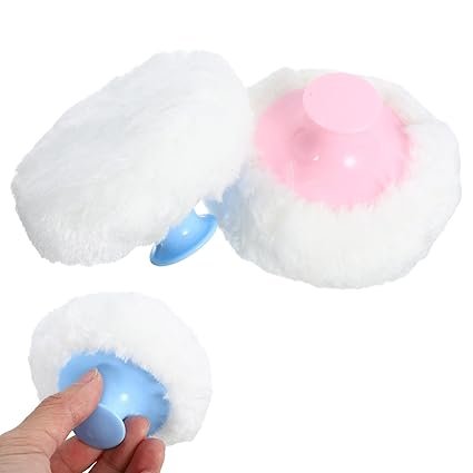 Powder Puffs with Short Handles