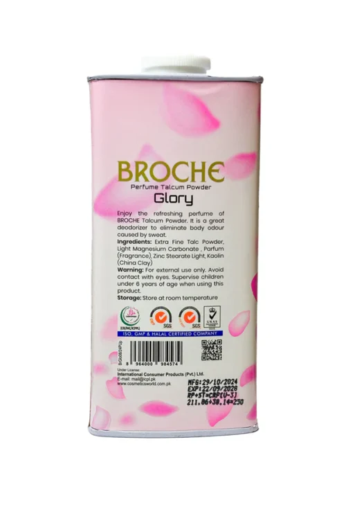 Broche Glory Talcum Powder