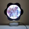 Magic Mirror Photo Frame with LED Light – Flower Design