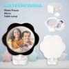 Magic Mirror Photo Frame with LED Light – Flower Design
