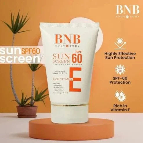 bnb-sunscreen-protection BNB Vitamin E Sun Screen (SPF 60)