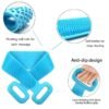 Silicone Bath Body Belt Soft Rubbing Exfoliating Massage Loofah