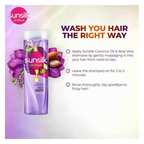 Sunsilk Oil Blends Frizz Smooth Shampoo With Rosemary & Argan Oil