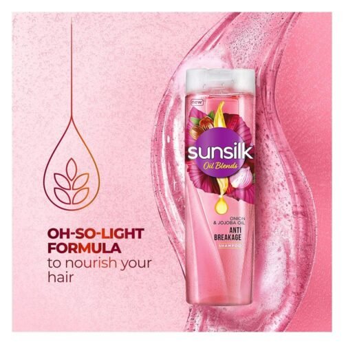 Sunsilk Oil Blends Anti Breakage Shampoo With Onion & Jojoba Oil