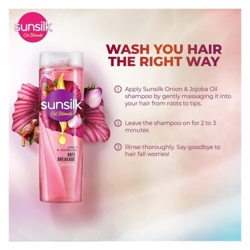 Sunsilk Oil Blends Anti Breakage Shampoo With Onion & Jojoba Oil