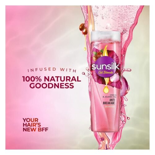 Sunsilk Oil Blends Anti Breakage Shampoo With Onion & Jojoba Oil