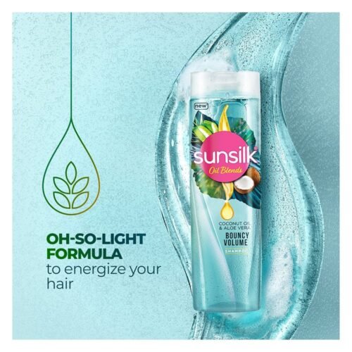 Sunsilk Coconut Oil And Aloe Vera Bouncy Volume Shampoo