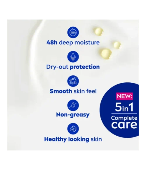NIVEA Intensive Moisture 5‑In‑1 Complete Care Body Milk - 200ml