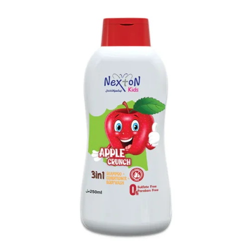 3_5e525618-2442-4155-a736-bffc44cb8e32 Nexton kids shampoo 3 in 1 250ml (Apple Crunch)