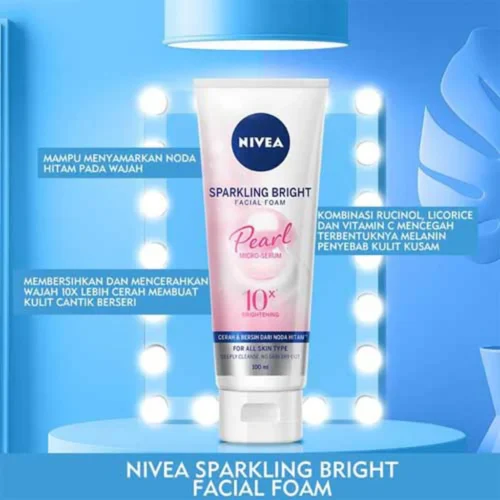 Nivea Sparkling Bright Facial Foam Pearl Micro Serum - 100ml
