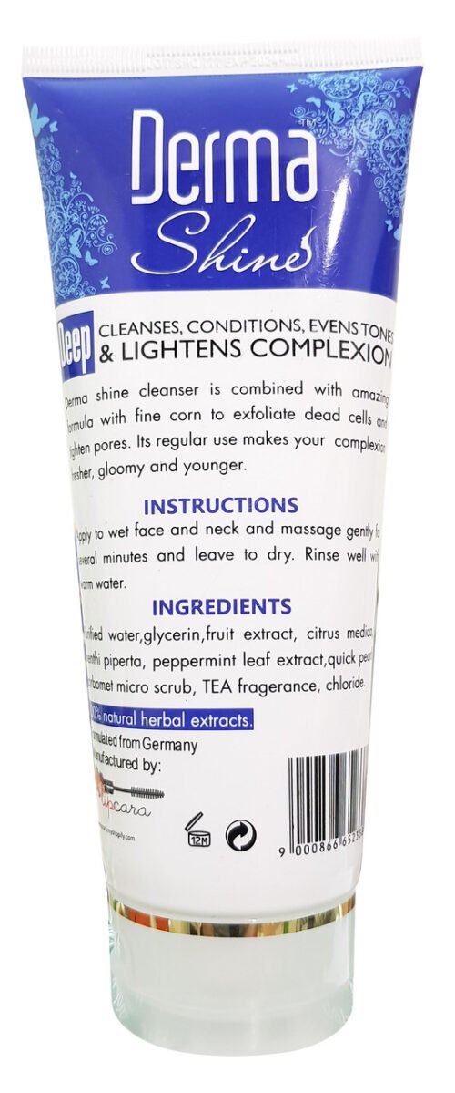 Derma Shine Whitening Deep Cleanser Tube 200gm