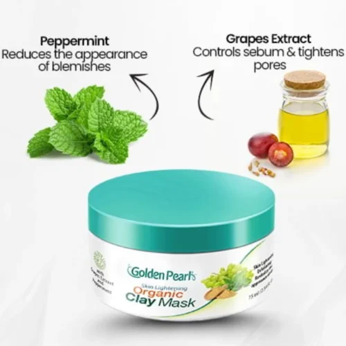 Golden Pearl Skin Lightening Organic Clay Mask