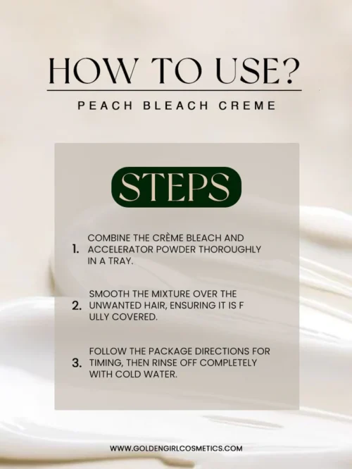 Soft Touch Peach Bleach Cream