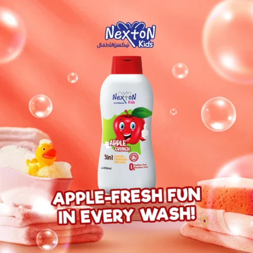 IMG-20250208-WA0086 Nexton kids shampoo 3 in 1 250ml (Apple Crunch)