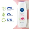 NIVEA Rose & Almond Oil Shower Cream - 250ml