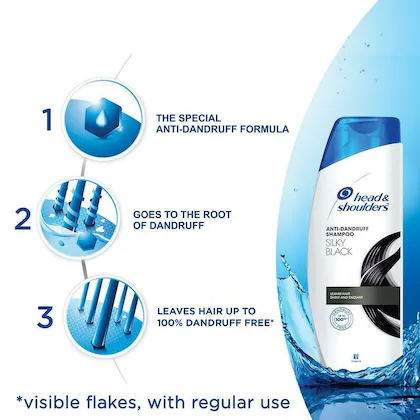 Head & Shoulders Silky Black Anti-Dandruff Shampoo