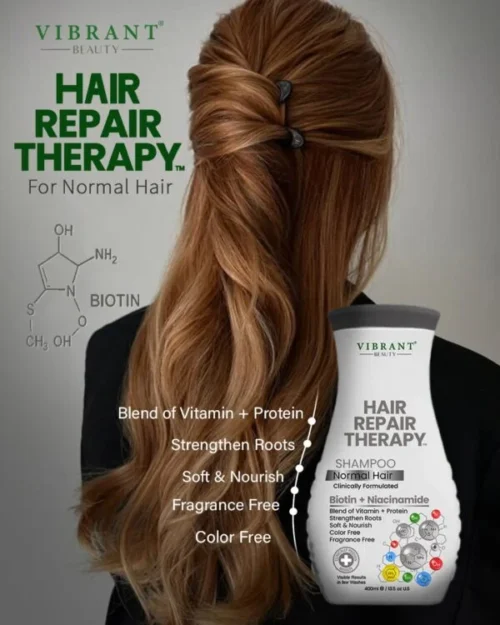 Vibrant Beauty Hair Repair Therapy Shampoo (Biotin + Niacinamide) 400ml