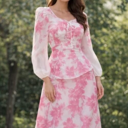 2 Piece Shirt & Skirt Set