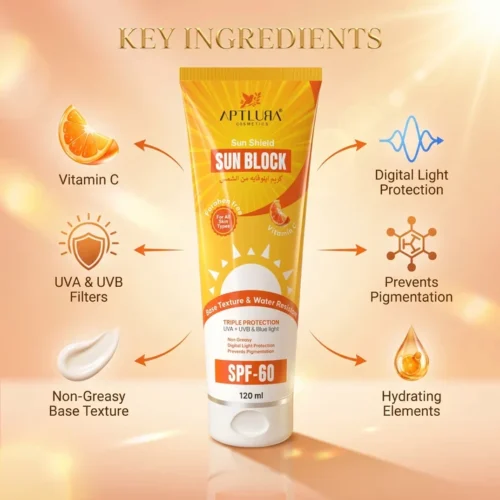 Aptlura SunBlock SPF-60 120ml